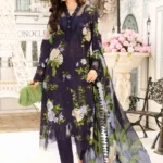 3 Piece Unstitched Embroidered Lawn Suit | MPT-2602-B