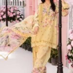 3 Piece Unstitched Embroidered Lawn Suit | MPT-2603-A