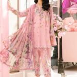 3 Piece Unstitched Embroidered Lawn Suit | MPT-2603-B