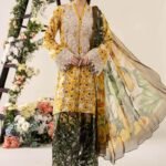 3 Piece Unstitched Embroidered Lawn Suit | MPT-2606-A