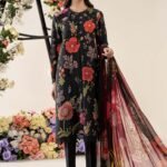 3 Piece Unstitched Embroidered Lawn Suit | MPT-2607-B