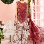 3 Piece Unstitched Embroidered Lawn Suit | MPT-2608-A