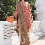 3 Piece Unstitched Embroidered Linen Suit