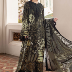 3 Piece Unstitched Embroidered Twill Linen Suit