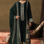 Charizma Signora Premium Embroidered Velvet Unstitched 3Pc Suit CVT5-05