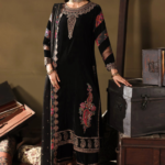 Charizma Signora Premium Embroidered Velvet Unstitched 3Pc Suit CVT5-01