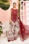3 Piece Unstitched Embroidered Lawn Suit | MPT-2608-A