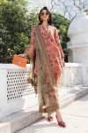 3 Piece Unstitched Embroidered Linen Suit