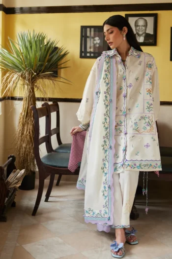 Zaha Festive Lawn’26 | Wildflower Collection || GHOST ORCHID WHISPER (ZF26-07)