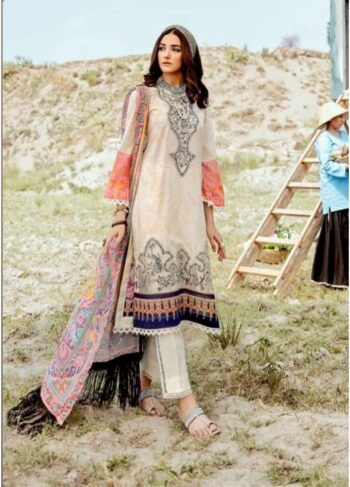 Afrozeh Riwaj Lawn Collection 2020 – 04 - Moonlight Glam